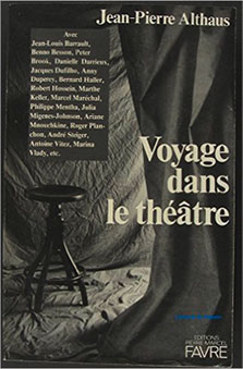 Couverture de livre, Voyage dans le théâtre